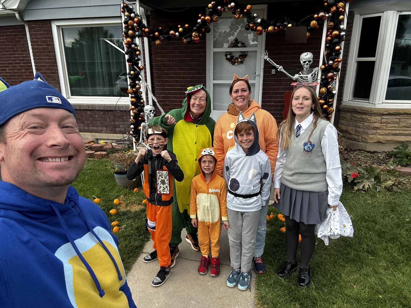 Franco Preston and family in Halloween costumes